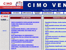 Tablet Screenshot of cimoveneto.it